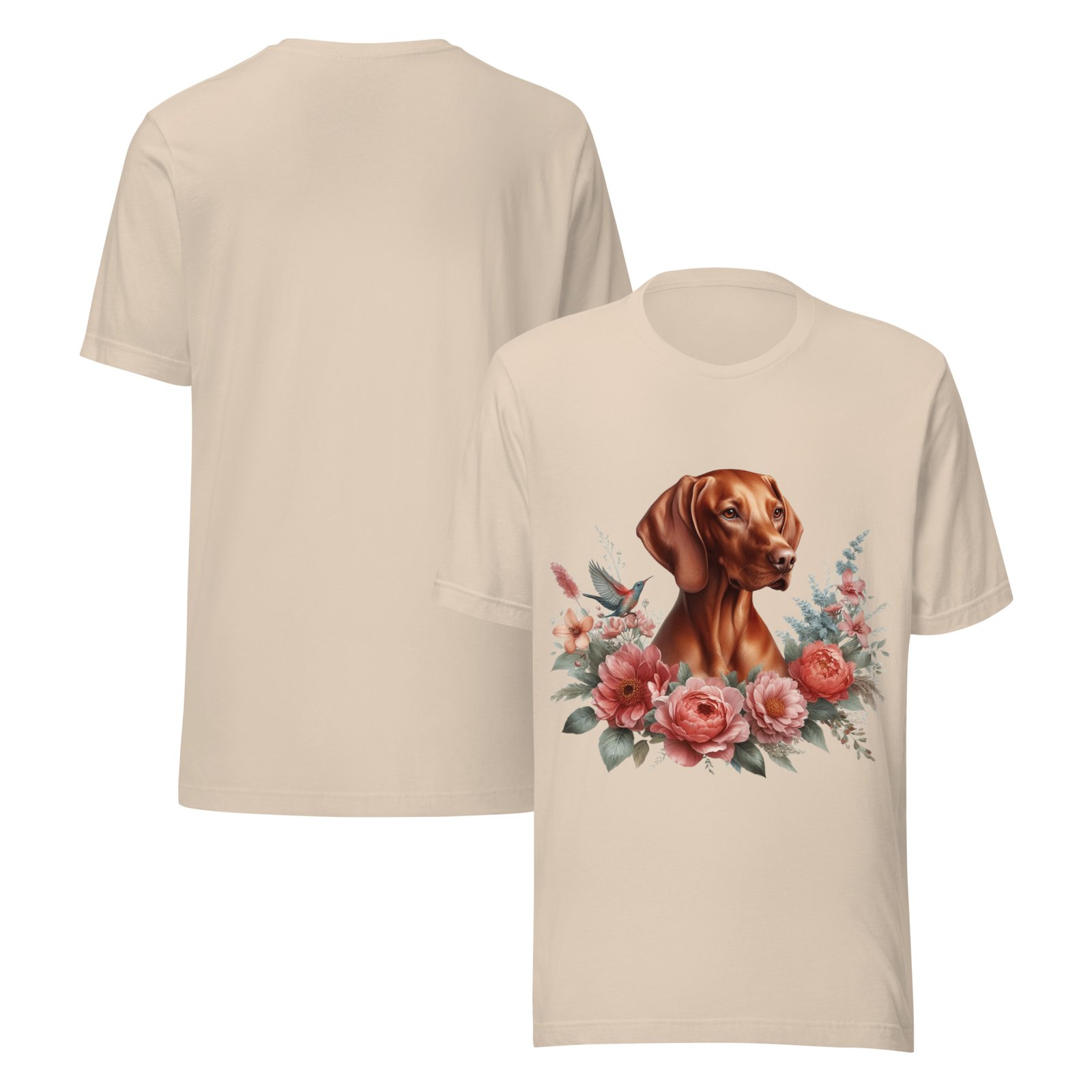 Marškinėliai - Vižlas gėlėse - Image 2